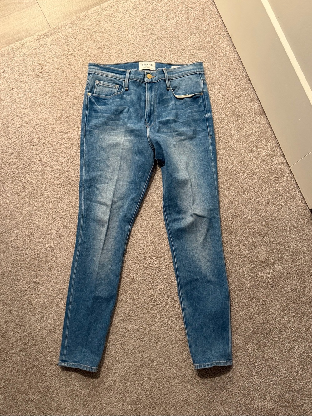 FRAME Ali High Rise Cigarette Skinny Jeans Size 29